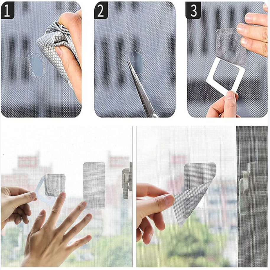 Patch de réparation pour moustiquaire(4pcs)