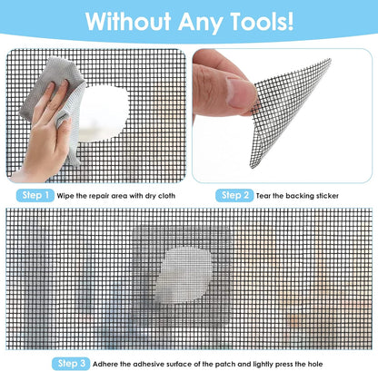 Patch de réparation pour moustiquaire(4pcs)