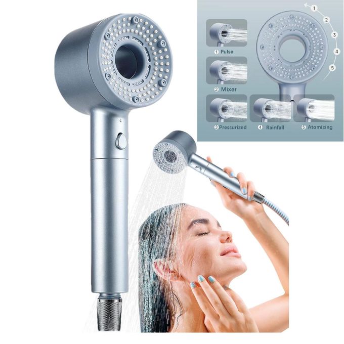 Douchette à Haute Pression Avec 5 Modes de Pulvérisation